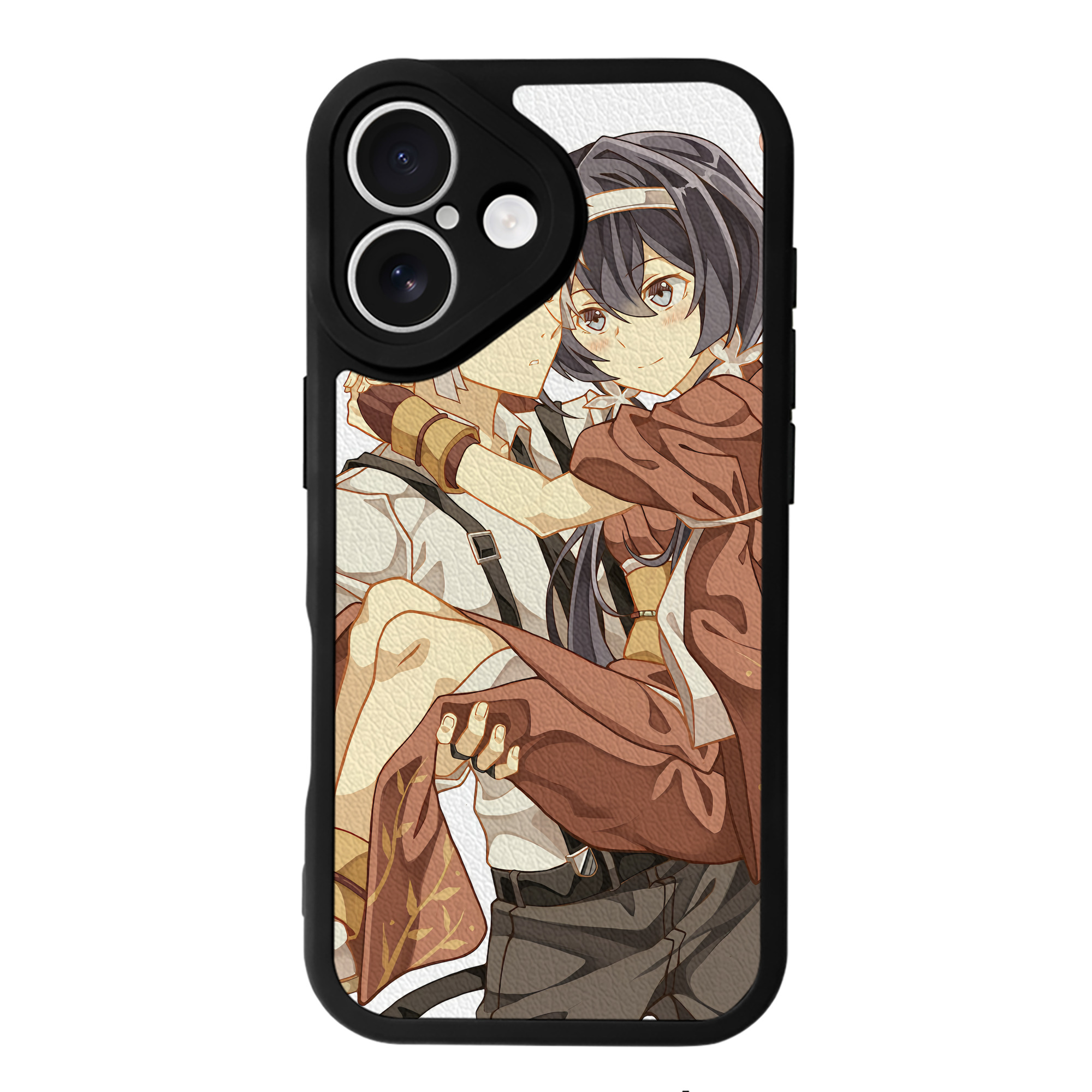 （画像用） 文豪ストレイドッグス Bungo Stray Dogs 【iPhone 16シリーズ対応】シリコンスマホケース（レザー調） 材質：シリコン